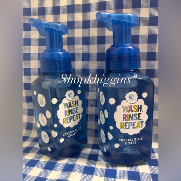 Bath & Body Works Other - NEW B&BW 🌊(2)Crystal Blue Coast , Wash Rinse Repeat Foaming hand soaps